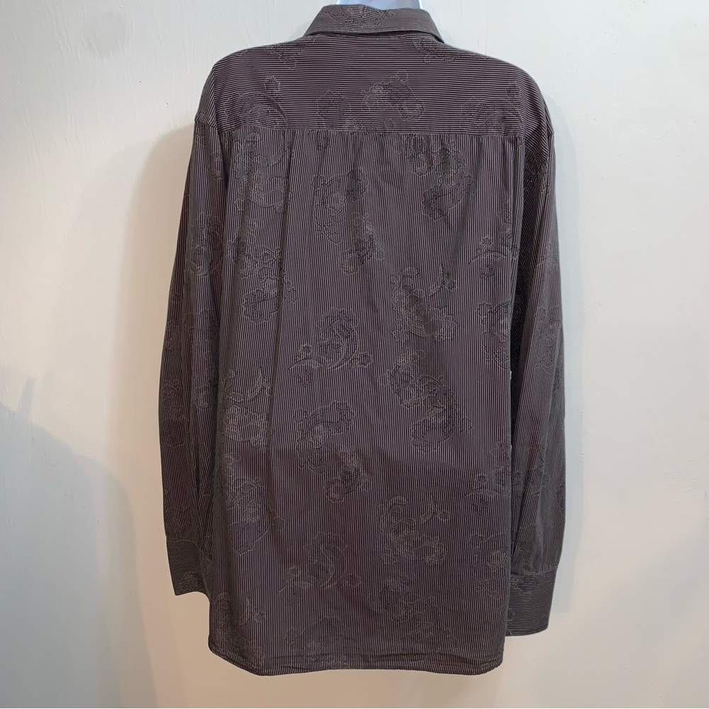 Dark Brown Mens Button Down - image 2